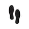 5S Supplies 5S Corner Markers, 3 1/2 in W., 9 1/2 in L., 0.003 in Thickness, 25 PK VSF-FOOTPRINTS-BLACK - alternate 1